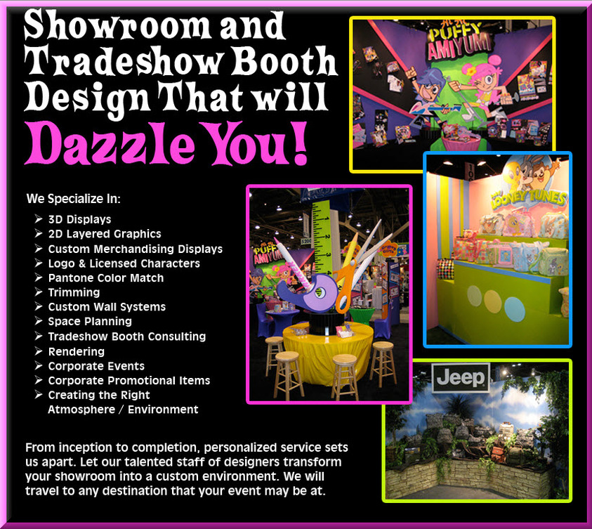 Showroom and Tradeshow Booth design that will Dazzle You!